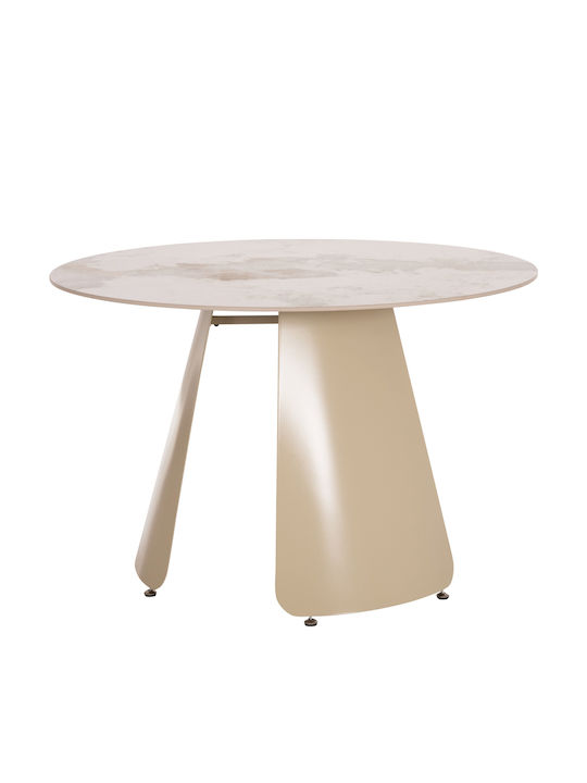 Sedar Masă Sala de mese cream 120x120x76buc