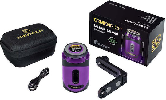 Ermenrich PLUS LN40 Αυτορυθμιζόμενο Περιστροφικό Αλφάδι Laser Πράσινης Δέσμης με Εύρος Εργασίας 30m