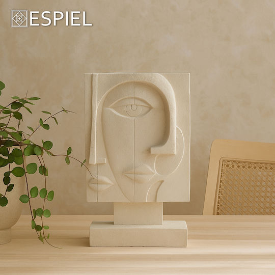 Φιγουρα Γεωμετρικη Cubism Λευκη 16,4χ7,3χ26,9εκ
