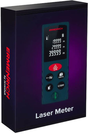 Ermenrich Μέτρο Laser GK40 με Εύρος Μέτρησης 0.05m-40m
