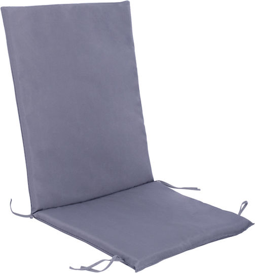 HomeMarkt Garden Chair Cushion with Backrest Gray 46x100cm