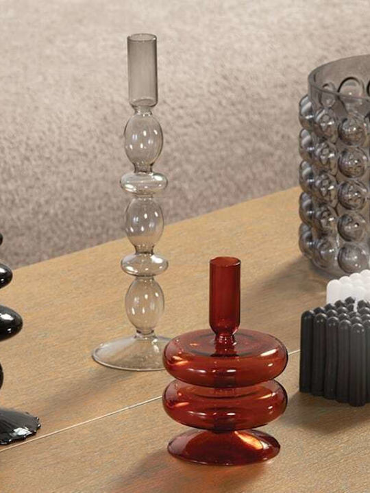 Nef-Nef Homeware Indila Кандилник Стъкло в Бял Цвят 9x9x26.5бр 1бр