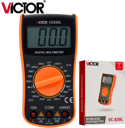 Victor Ψηφιακό Πολύμετρο Τσέπης με Buzzer με Μέτρηση AC / DC / Αντίστασης VC830L
