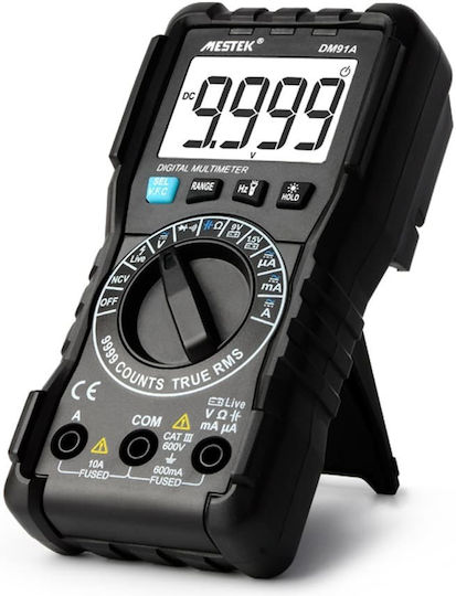 Mestek Ψηφιακό Πολύμετρο True RMS με Μέτρηση AC DM91A