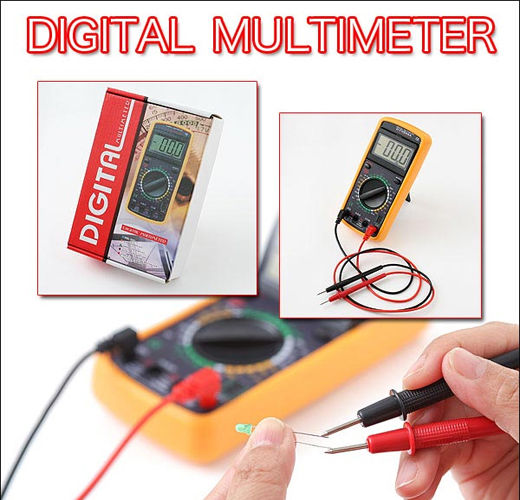 Haitronic DT9205 Digitales Multimeter mit Summer mit AC / DC / Widerstandsmessung