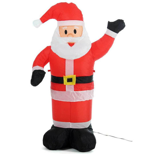 Outdoor Inflatable Illuminated Santa Claus Electric Red 120x82x82cm