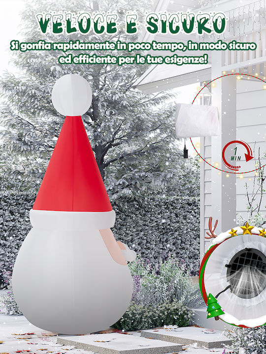 Outdoor Inflatable Illuminated Santa Claus 250x130x100cm