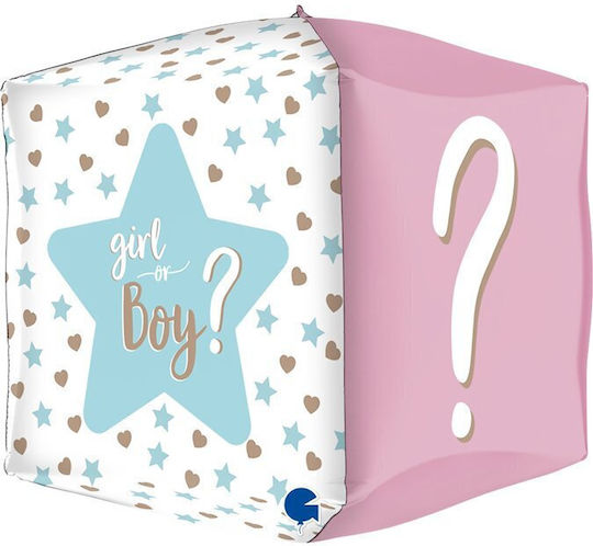 15 Inch Balloon Cube Boy Girl Gender Reveal 38 cm G74009 Bal-g74009