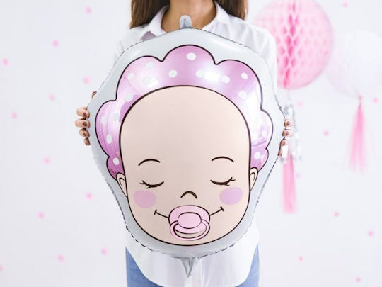 18" Baby Girl Birth Balloon with Hat 40 x 45 Cm Fb63-081 Bal-fb63-081