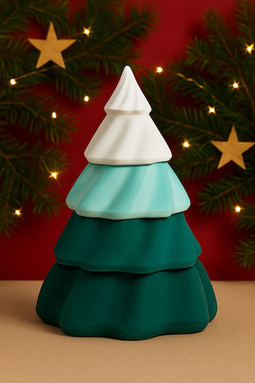 Christmas Tree Christmas Candle 20x12cm Butter Caramel