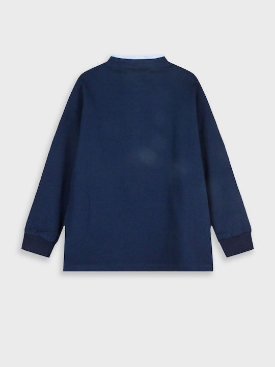 Kids' Polo Long Sleeve Navy Blue