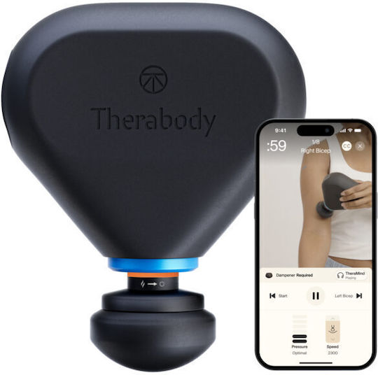 Therabody Mini Plus Gun Massage for the Body with Vibration and Heating Function