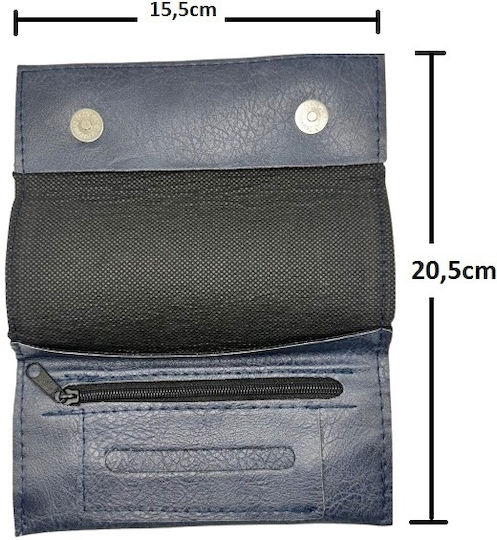 Panora Tobacco Pouch Tobacco pouch With Magnetic Clasp 15.5x8cm Blue