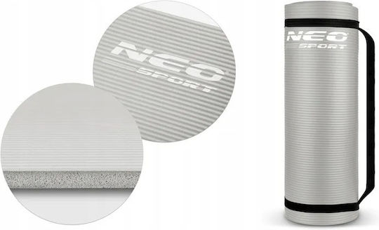 NEO Sport Covor de exerciții fizice Pilates Gri (183x60cm)