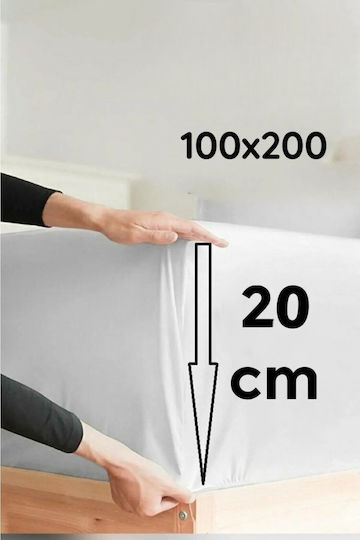 Set Einzel Gummizug Kinderbettlaken Sterne Kissenbezug 100x200cm