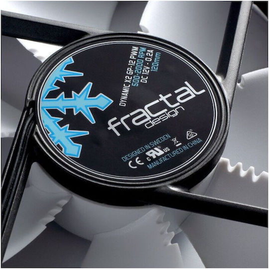Fractal Design Dynamic X2 GP-12 Case Fan 120mm (1200rpm / 52.3cfm) Χωρίς Led Φωτισμό και Σύνδεση 3-Pin