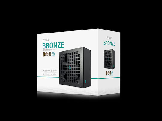 Deepcool PF600X 500W Negru Sursă de Alimentare Calculator Complet cu fir 80 Plus Bronze