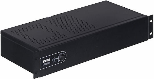 Ever ECO Pro 1200 AVR CDS 19" 2U USV 1200VA 780W mit 5 Steckdosen