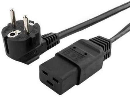 Lanberg IEC C19 / IEC C20 / Schuko - IEC C19 / IEC C20 / Schuko / IEC 320 Cable 1.8m Μαύρο CA-C19C-10CC-0018-BK