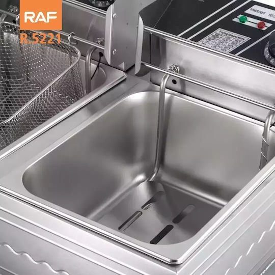 Raf Electric Fryer Double 5kW Capacity 2x5.5lt