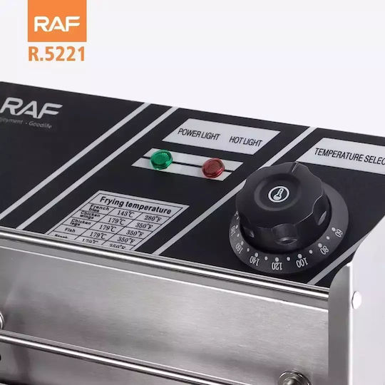 Raf Electric Fryer Double 5kW Capacity 2x5.5lt