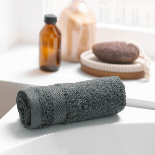 Atmosphera Elegance Hotel Hand Towel 50x30cm Charcoal Color