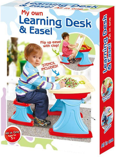Kids Table and Chairs Set made of Plastic Light Blue Bakaji
