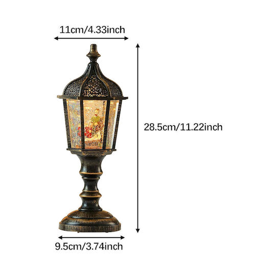 Decorative Lantern Christmas Decorative Traffic Light Lighted 9.5x28.5cm