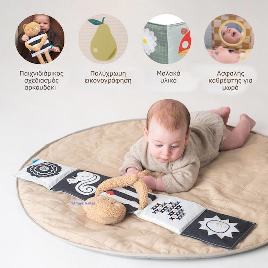 Taf Toys Snuggle Bear Fabric Activity Book for Newborns