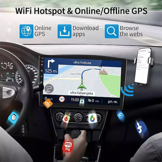 Ηχοσύστημα Αυτοκινήτου για Hyundai Getz 2002-2011 (Bluetooth/USB/WiFi/GPS/Apple-Carplay/Android-Auto) με Οθόνη Αφής 9"