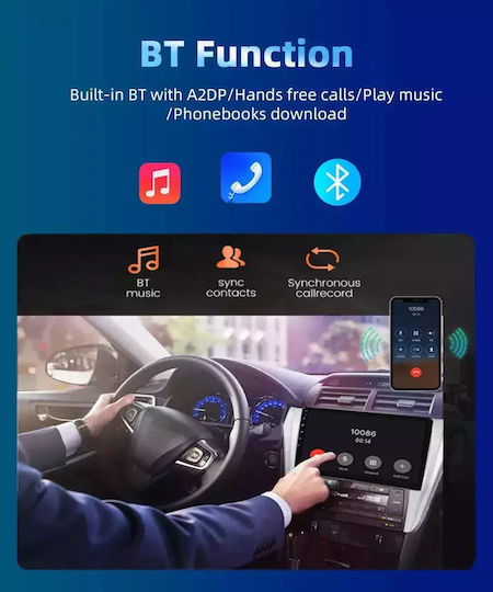 Car Audio System for Hyundai i10 2014-2020 (Bluetooth/USB/WiFi/GPS/Apple-Carplay/Android-Auto) with Touch Screen 9"