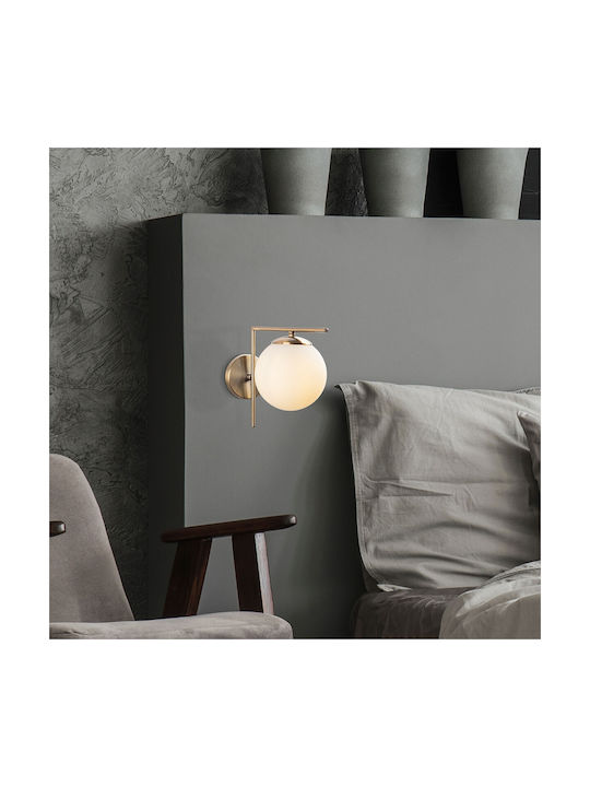 Opviq Wall Lamp Gold 15cm