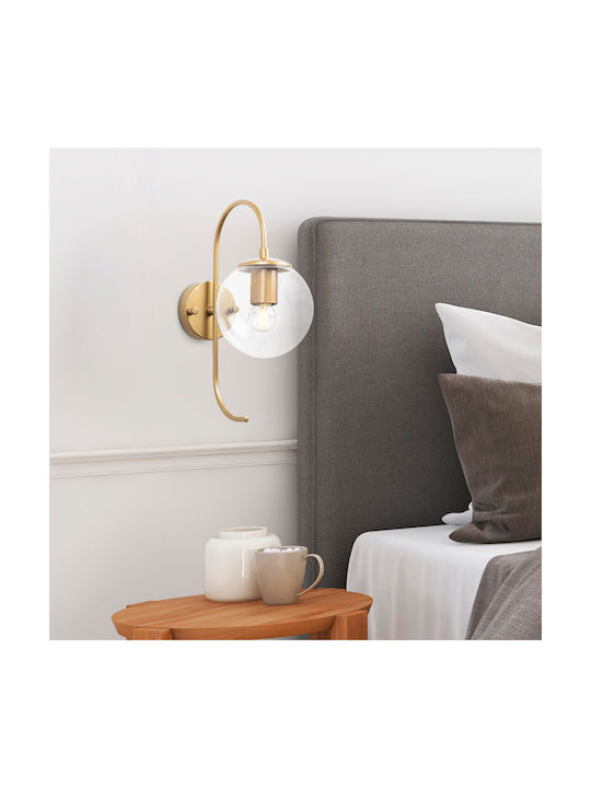 Opviq Wall Lamp with E14 Gold Socket 15cm