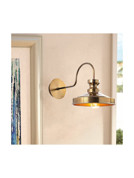 Opviq Berceste Wall Lamp Gold 22cm