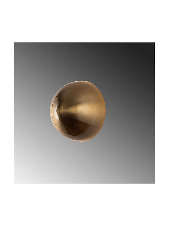 Opviq Wall Lamp with G9 Lamp Bulb Base Gold 20x16cm