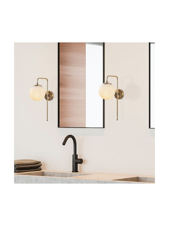 Opviq Lamp Wall with Socket E14 White 15x28x15cm