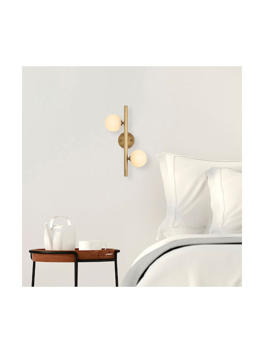 Opviq Wall Lamp with G9 Socket Gold 40cm