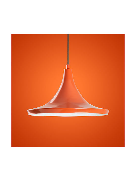Opviq Orange Pendant Light Orange with Socket E27 30x30x117cm