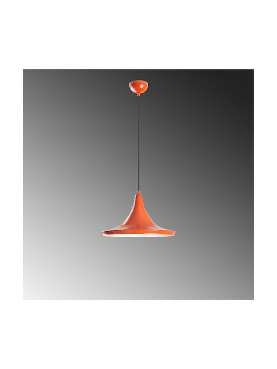 Opviq Orange Pendant Light Orange with Socket E27 30x30x117cm