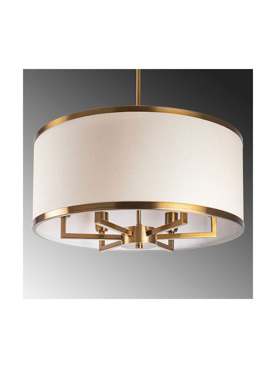 Opviq Cream Pendant Light White with Socket E27 60x60x83cm