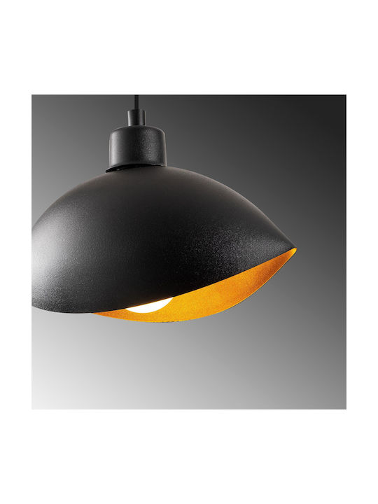 Opviq Sivani Lustră Negru cu Dulie E27 28x15x112cm.