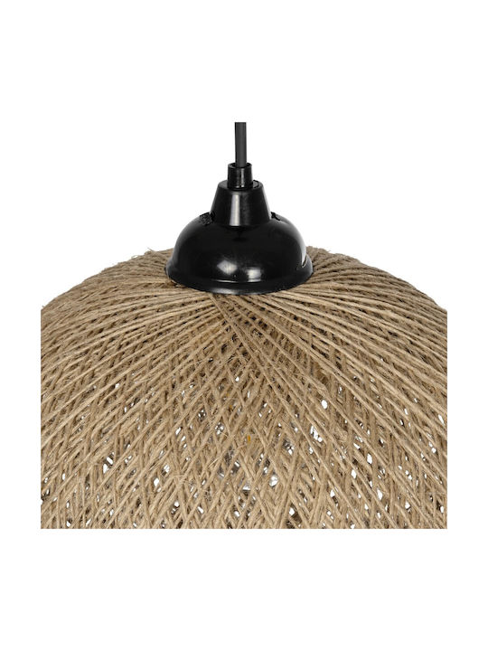 GloboStar Solei Pendant Light Beige Boho with Rope for Socket E27 30x30x35cm