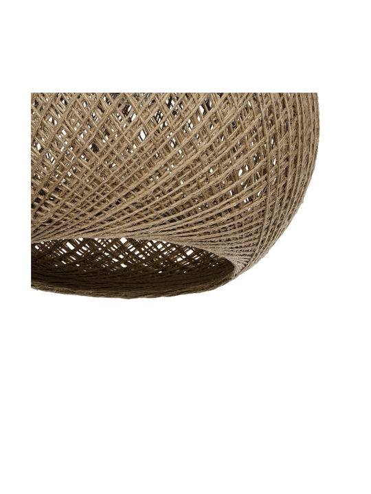 GloboStar Solei Pendant Light Beige Boho with Rope for Socket E27 30x30x35cm