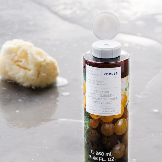 Korres Santorini Vineyard Bubble Bath Gel with AHA & Citrus Scent 250ml