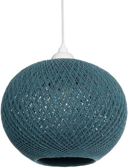GloboStar Solei Κρεμαστό Φωτιστικό Τιρκουάζ 30x30x35εκ. GloboStar Solei Κρεμαστό Φωτιστικό Τιρκουάζ 30x30x35εκ.
