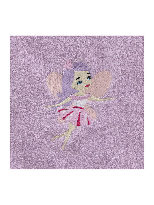 Lino Home Σετ Βρεφικές Πετσέτες 2τμχ Lilac Βάρους 450gr/m²