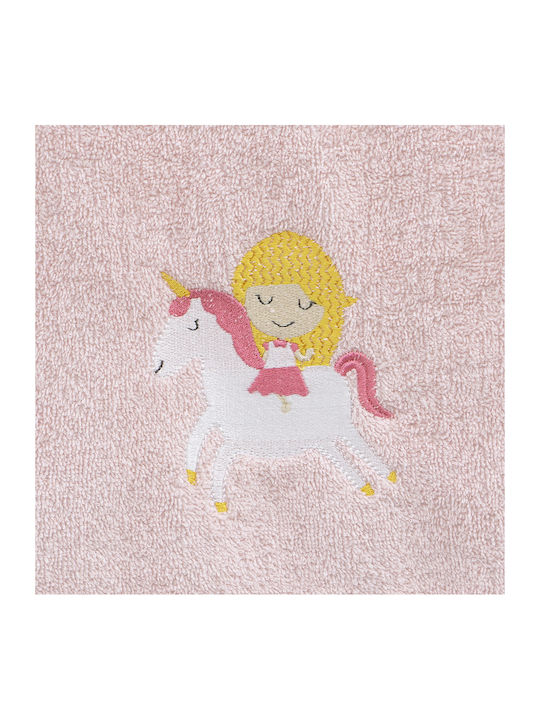 Lino Home Σετ Βρεφικές Πετσέτες 2τμχ Pink Βάρους 450gr/m²