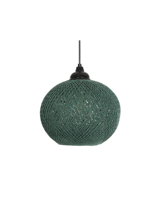 GloboStar Solei Pendant Light Green Boho with Rope for Socket E27 20x20x25cm