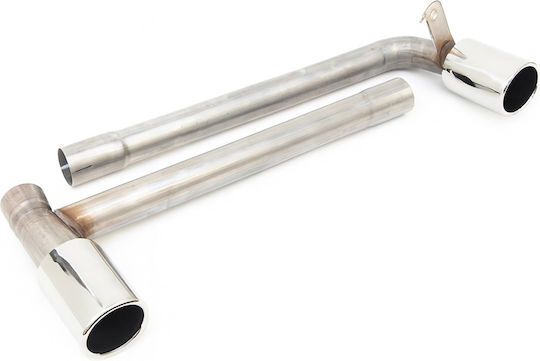Stainless Steel Chrome Exhaust Mufflers Bmw X1 F48 2014-2022 2 Pieces Bmw Carner