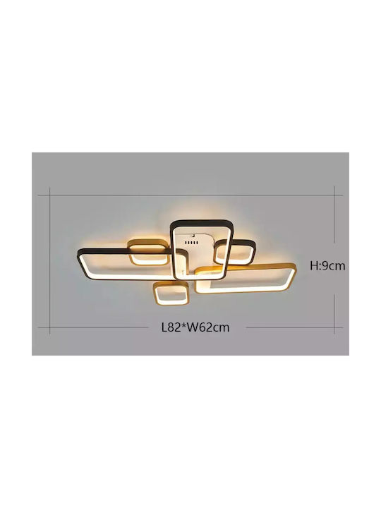 Deckenleuchte montieren Napoli 3 Ret Integrierte LED 82x62x9cm Deckenleuchte montieren Napoli 3 Ret Integrierte LED 82x62x9cm